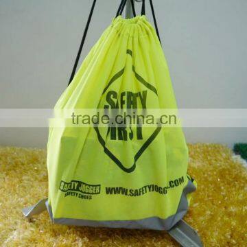 2016 New Design Hot Sale Drawstring Gift Wrapping Plastic Bags Tote Cotton Calico Drawstring Bags for Shopping photo-5