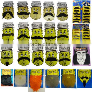 ASSORTED MOUSTACHES BEARD SIDEBURNS FANCY DRESS COSTUME NU033