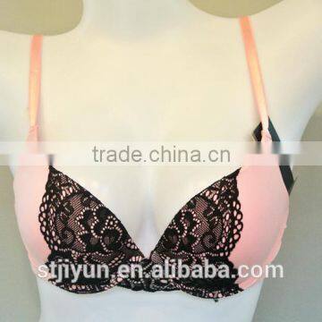 New Ladies Wholesale Fashion Girls Pink Lace Sexy Net Bra