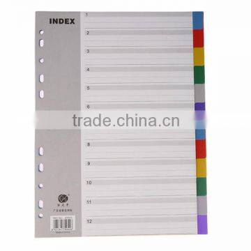 Wholesale A4 10 and 12 Pages PP Index Divider, Office Stationery 11 Hole Loose-leaf File photo-4