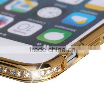 Luxury Metal Material Bumper With Bling Bling Diamond Edged Ex Frame 360 Protective Cell Phone Cases for Iphone6 photo-6