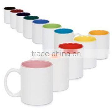 China Clay Colorful Coffee mugs sublimation, Factory direct ceramic sublimation color drink mug