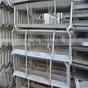 CE belt width 800mm 35degree steel roller conveyor frame for cement belt conveyor