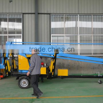 (16m)hydraulic electric trailer truck mounted arm lift platform