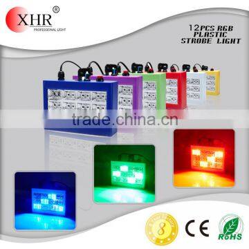 12 pcs plastic flash Room Led strobe light dmx