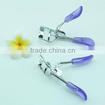 Transparent Purple Eyelash Curler Eyebrow Makeup Tools with Chromeplate