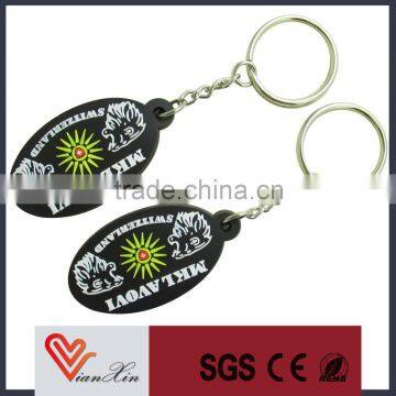 3D House Shape Rubber Keychain