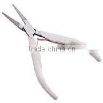 Long Pointed Nose Pliers Spring,White Molded Handle SM-3102