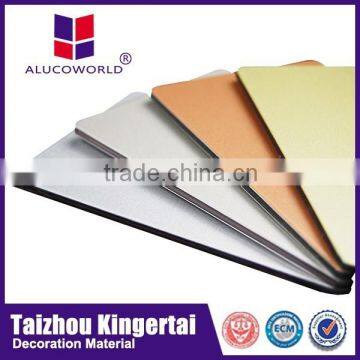 Alucoworld aluminum composite panel 20 years warranty pvdf acm advertising decoration timber interior wall panels