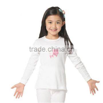 Children Girls 100% Cotton Long Sleeve Pajamas Suit Custom Printed Sleepwear