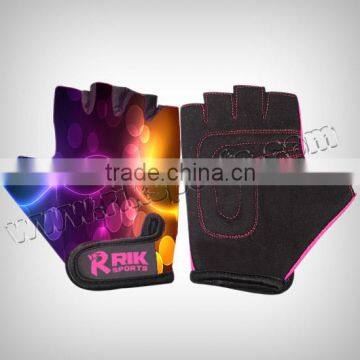 Kids half finger Lycra bicycle Gloves