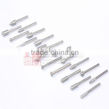 Yiyan Different shapes diamond mounted points diamond burrs for sculpturing,dressing,precision grinding and internal grinding