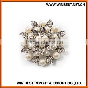 China supplier rhinestones brooch pin, brooches,golden brooch