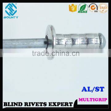 HIGH QUALITY FACTORY DOME HEAD ALU/ST MULTI GRIP RIVETS photo-2