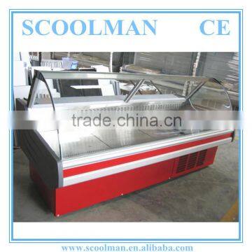 Front Curved Glass Closed Keep Food Warm Cooler