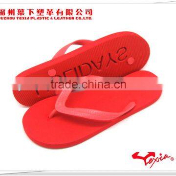 Embossed beach thongs