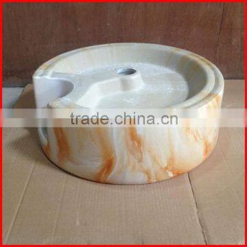Color Wash Basin Price Ceramic Basin Marble Pattern BO-25 photo-5