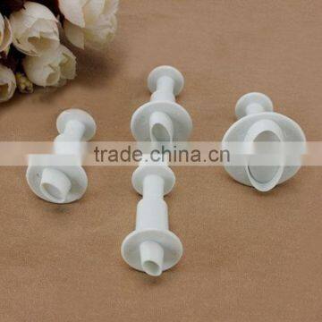 4 pcs plastic Ellipse Shape Fondant Decorating Tools