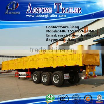 AOTONG trailer 3 Axle Side Wall Cargo Semi Trailer, Sidewall Semi Trailer, Dropside Semi Trailer