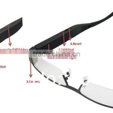 Factory Direct Black Video Recorder Webcam 720P Hidden Cam Glasses16gb photo-3