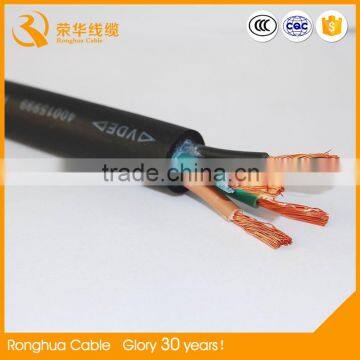 pvc or rubber Jacket and Copper Conductor Material submersible electrical cable