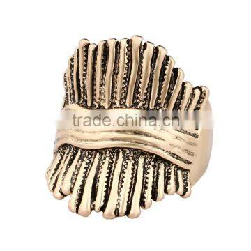 Fashion Jewellery Zinc Alloy Latest Ladies Finger Gold Ring Design photo-2