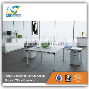 Modern 2 person office uesd white color gaming computer desk DAGD-10