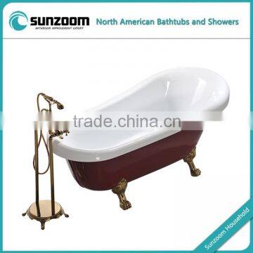 cUPC certificate bathtub with feet prices,free standing hot tub,calw foot bath