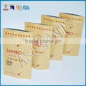 Kraft Pouch Flat Bottom Plastic Stand up Bag With Clear Window photo-6