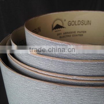 Dry anti-clog coated sandpaper roll silicon carbide kraft paper for woodworking surface polishing suitable as sanding belt