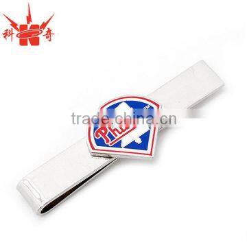 Zinc alloy tie clip tie bar with enamel design