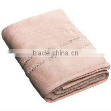 100% cotton dobby bamboo bath towel