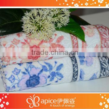 flowers printed bath towel in China