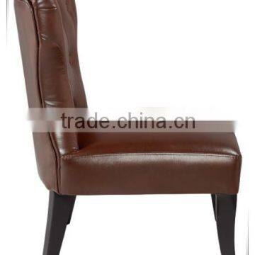 PU Material Antique Wood Frame Leisure Chair With Flying Wing Like Back - 2014 New Model (DO-6081-1) photo-2