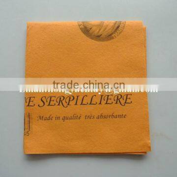 Logo printed orange super absorbent needle punched germany nonwoven floor dust cloth