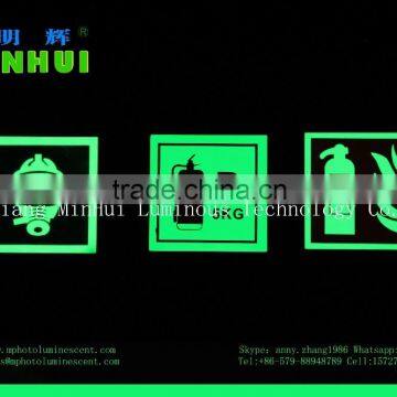 Glow in dark safety signs/IMO symbols