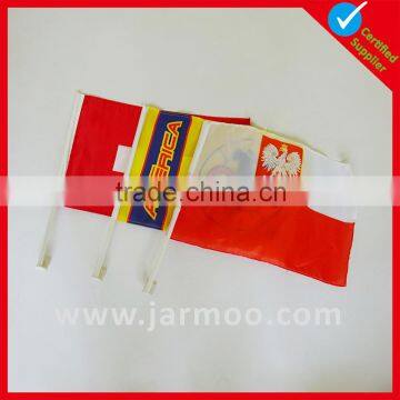 Promotional world cup colorful printing hand made flags