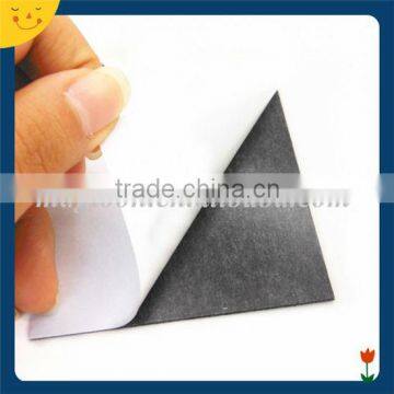 Custom size square 3M adhesive rubber magnet