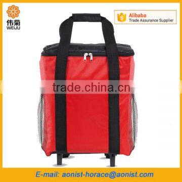 Good Quality 600D Polyester Trolley Cooler Bag With 4 Wheels Quality Choice photo-4