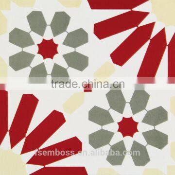 200*200mm Red Color Moroccan Decorative Wall Tile Non-slip Kitchen Floor Tile photo-3