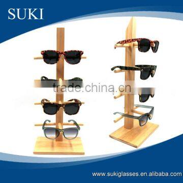 Sunglass display stand,eyeglasses display shelf,wood sunglasses display