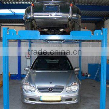 Newest 2014 Hot Sale Four Pillars Double Parking Car Lift