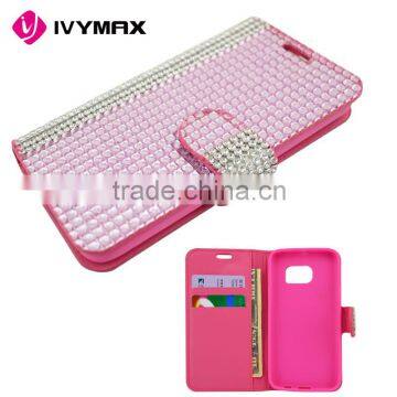 China Guangzhou Wholesale Free Samples Promotion PU Leather Wallet Flip Case for Samsung Galaxy S7 photo-4