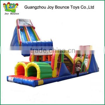 big slide inflatable obstacle course new products for rental