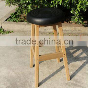 PS material Wooden bar stool