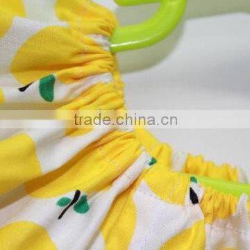 Girl Short Sleeve Dress Toddler Summer Dress Apple Printed Kids Jumper photo-4