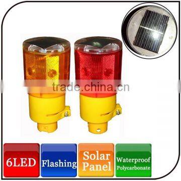 6led IP68 led solar road traffic sign