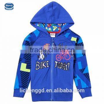 (A5435Y)nova baby cloths 2015 new fashion design cartoon character coats best children's winter jacket boy hoodie clothes
