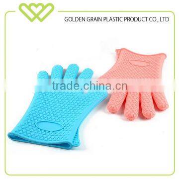 heat resistant silicon kitchen BBQ Cooking funny oven glove