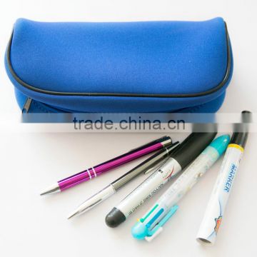 waterproof Neoprene clear pencil case pencil holder pencil bag